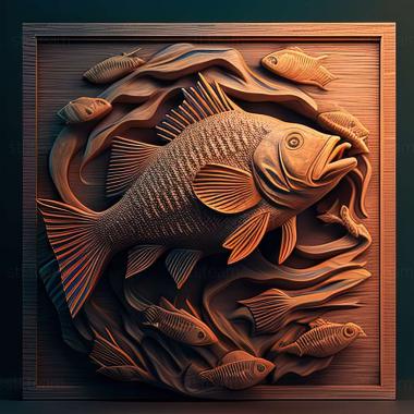 3D модель Astatotilapia flaviijosephi (STL)